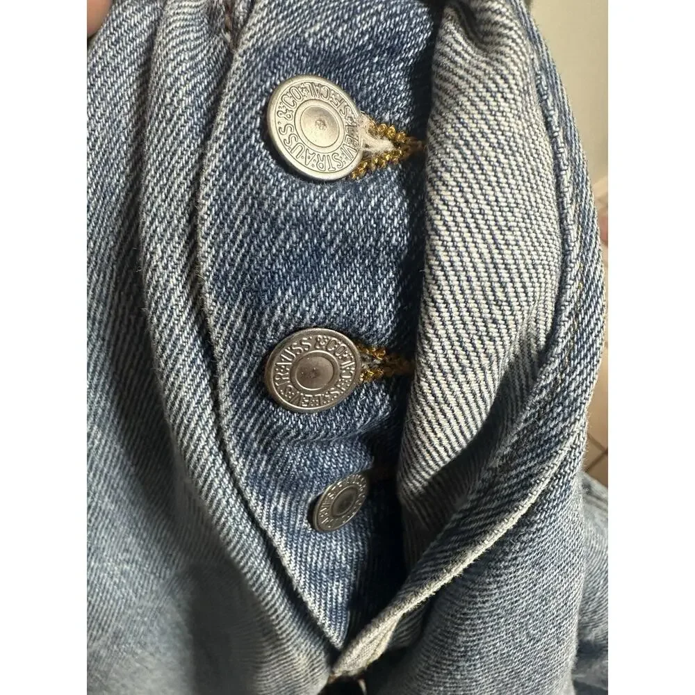 Vintage Levi's 501 XX Button Fly Jeans 34x 32 Made Mexico 100% Cotton Red Label